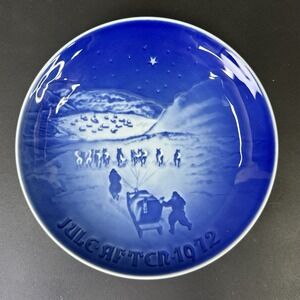 Bing & Grondahl (B&G) Christmas Plate"Christmas In Greenland" #9072 Vintage 1972